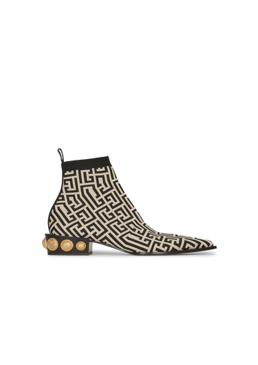 Bottines Coin en maille stretch bicolores