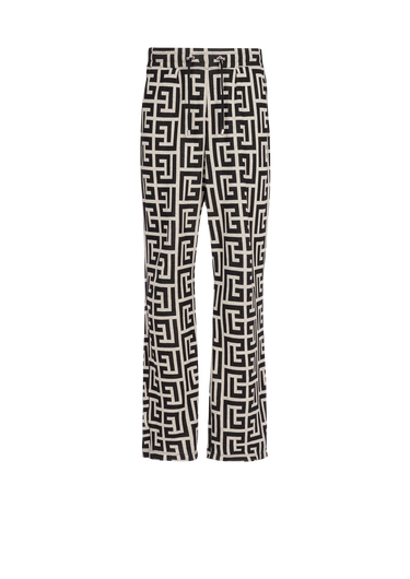 Pantalon pyjama large en jacquard à monogramme Balmai