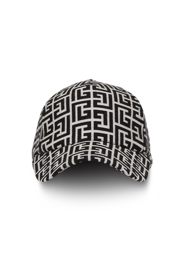 Cotton cap with Balmain monogram